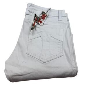 Y2K Tripp NYC White Denim Jeans Size 5/27 NWT